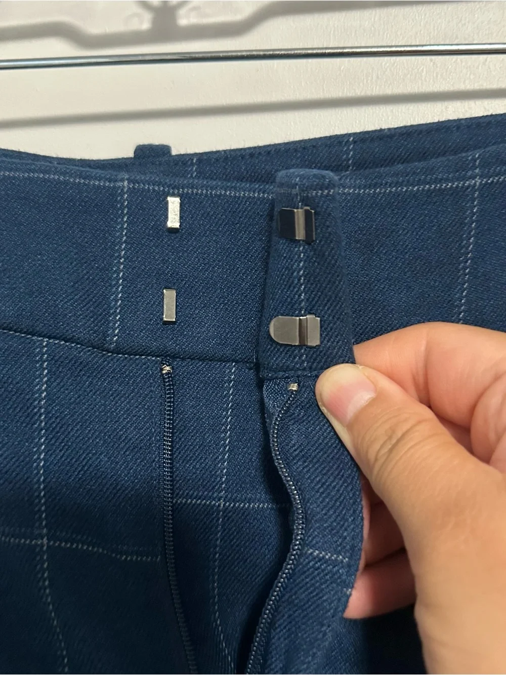 a new day Navy Windowpane Dress Pants